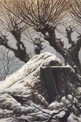 Caspar David Friedrich Hut in the Snow (mk10) china oil painting image